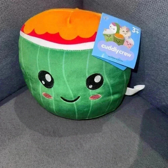NWT!! Cuddly Crew Sushi Plush Toy / Green & Orange - Picture 2 of 9